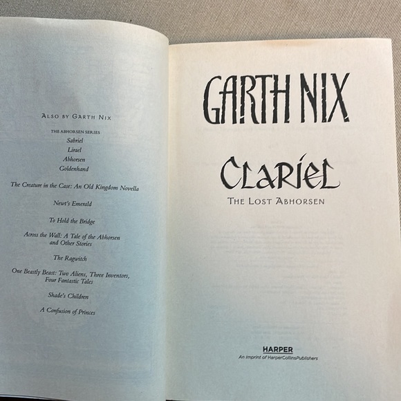 📚2/$6  Clariel: The Lost Abhorsen #4 in The Old Kingdom Series - Picture 8 of 12